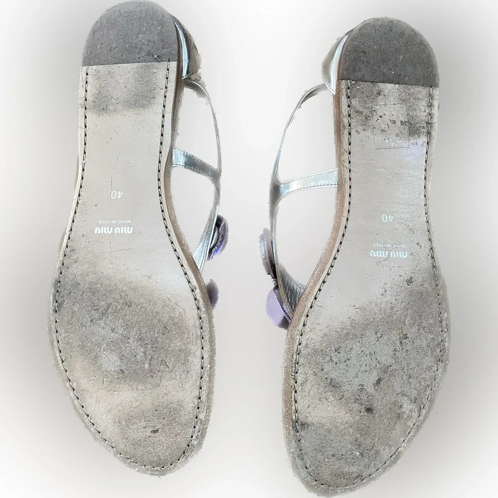 Miu Miu by PRADA Thong Flower Sandal flipflops - Picture 5 of 6